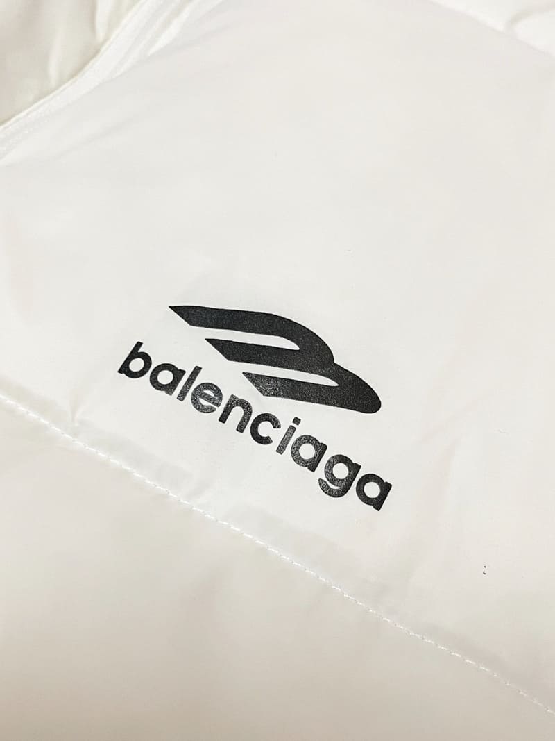 Chamarra Puffer Balenciaga 3B Sports Icon Blanco