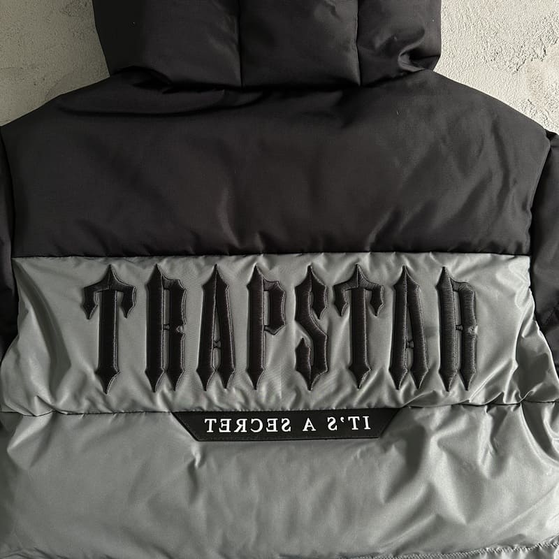 Chamarra Trapstar Decoded Puffer Black/Grey