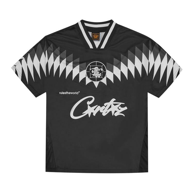 Playera Corteiz Fútbol Negro