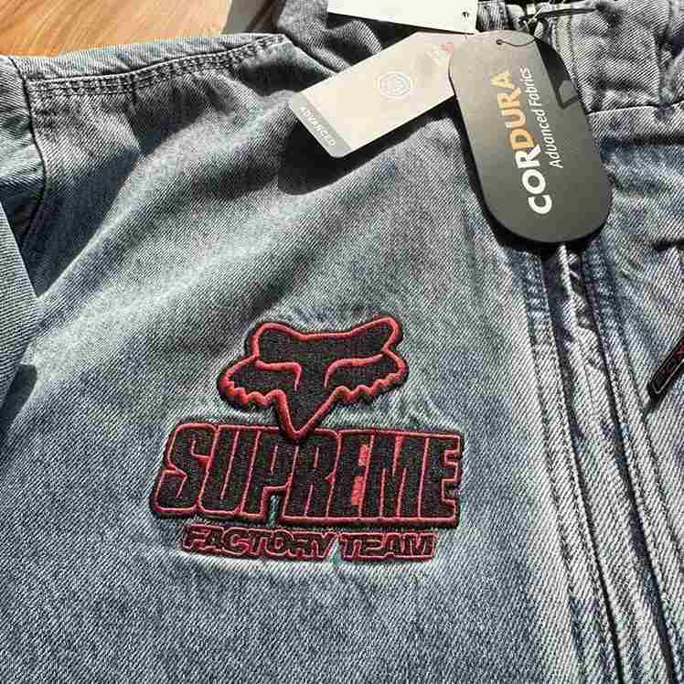 Chamarra Supreme x Fox Racing Hooded Work Denim