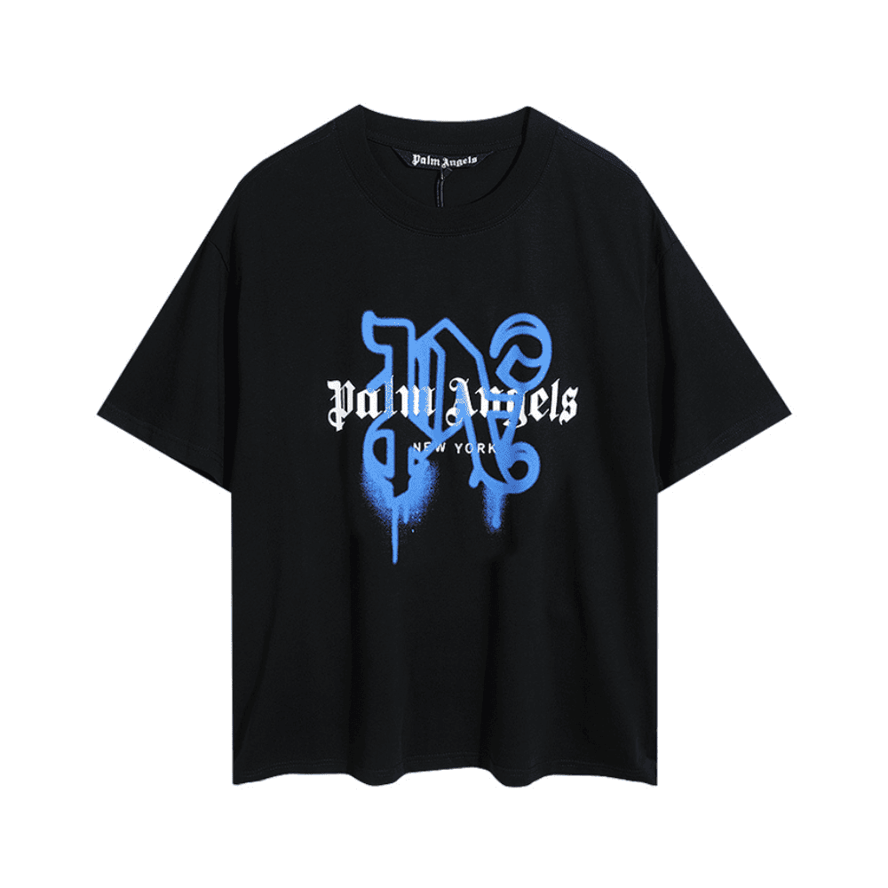 Playera Palm Angels New York Spray Logo Oversized