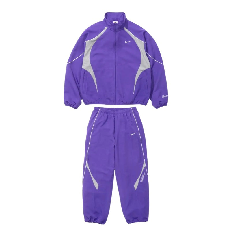 Conjunto Supreme x Nike Track Morado