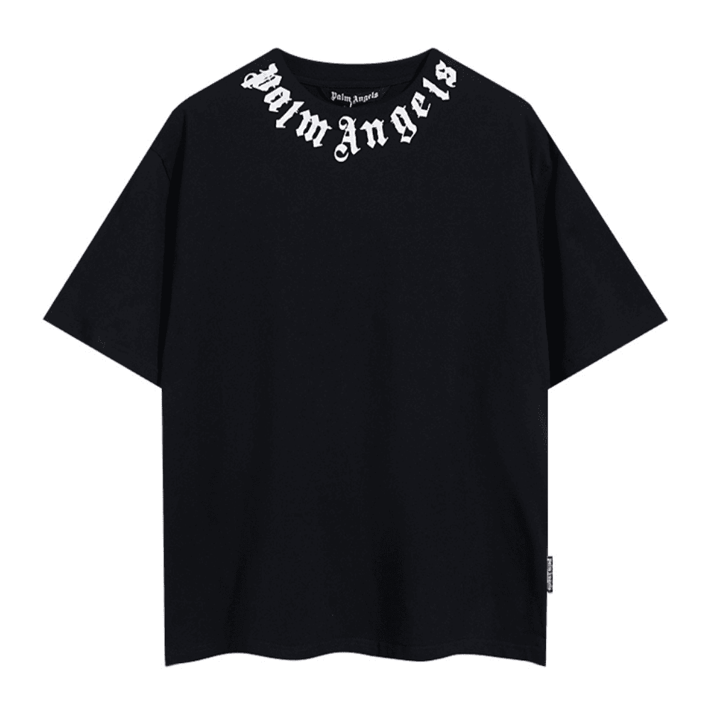 Playera Palm Angels Neck Logo Black