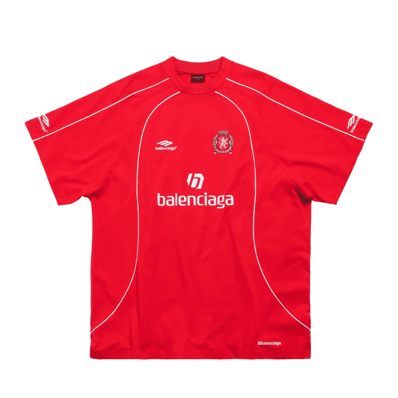 Playera Balenciaga Milaño #10 Soccer Jersey Oversized Red