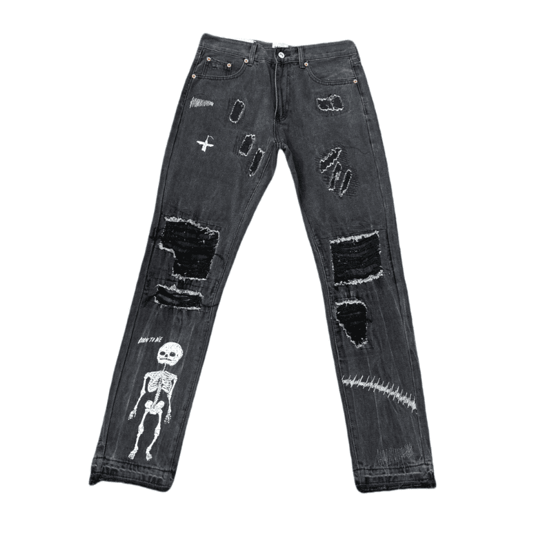 Pantalón Jeans Gallery Dept. Skull Black