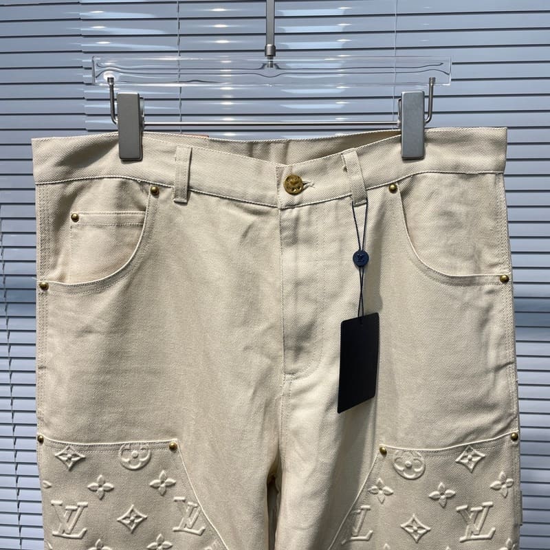 Pantalón Louis Vuitton Monogram Workwear Carpenter Cream