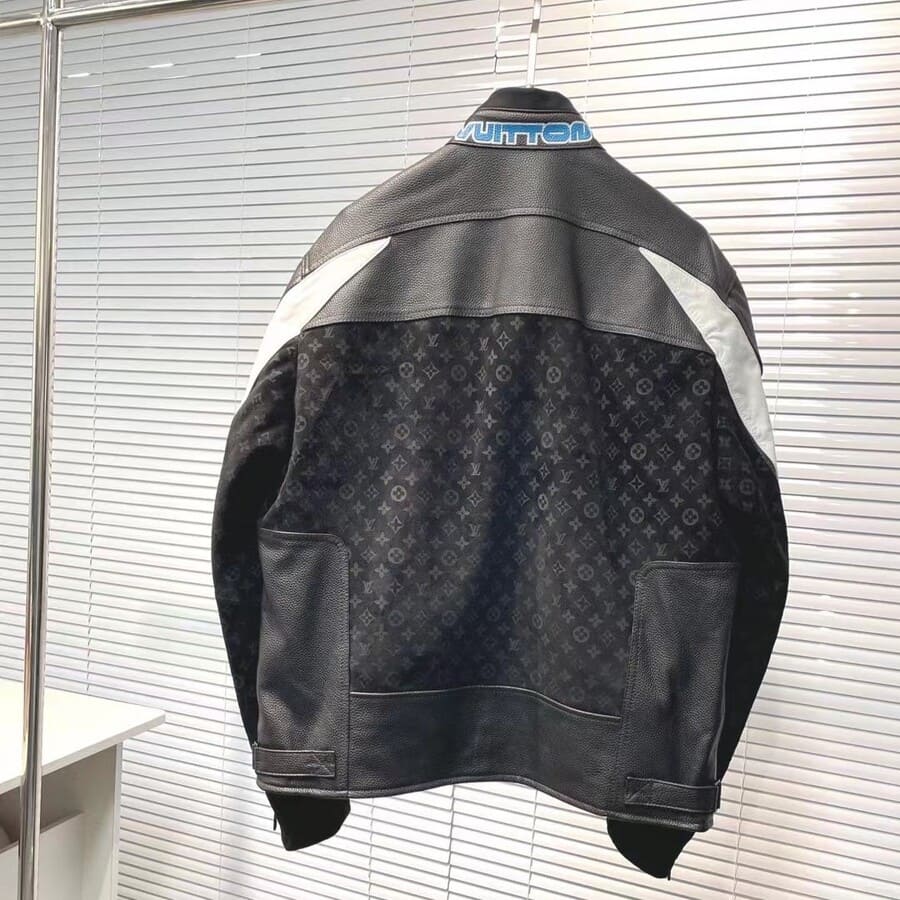 Chamarra Piel Louis Vuitton Leather Mix Biker