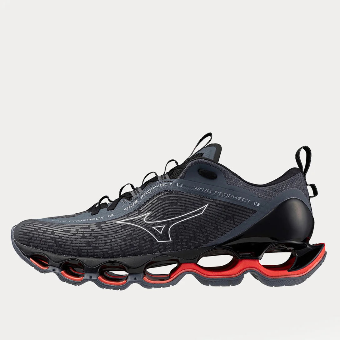 Tenis Wave Prophecy 13 Gris y Rojo