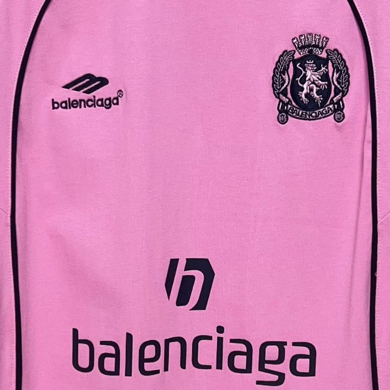 Playera Balenciaga Shanghai #10 Soccer Jersey Oversized Pink