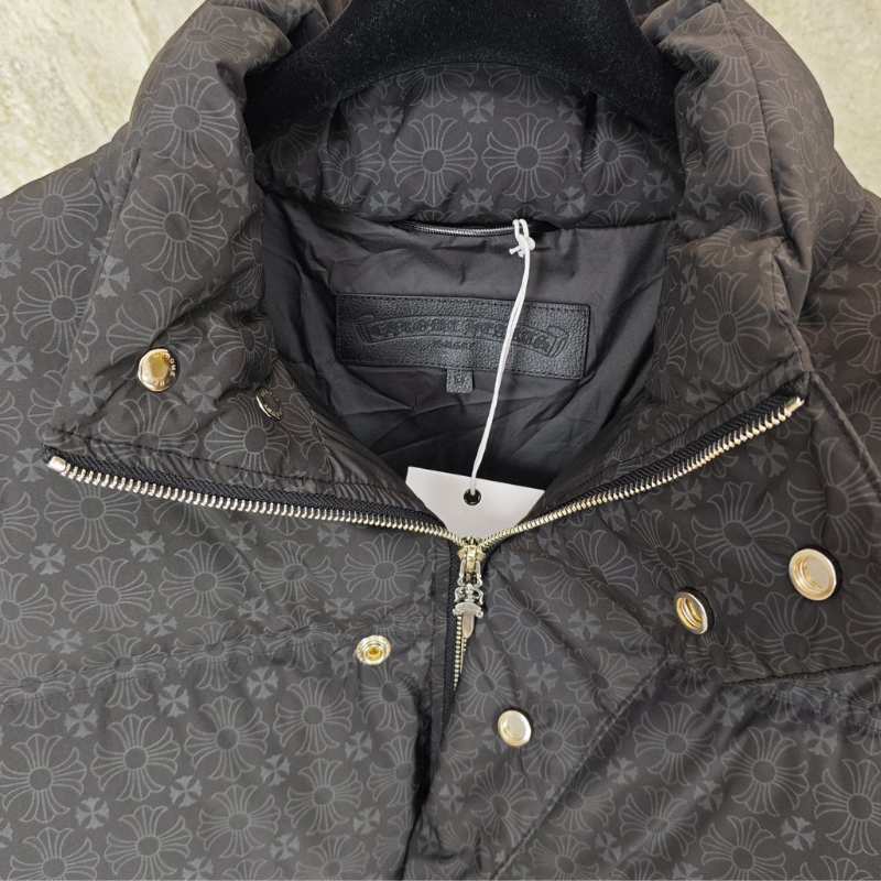 Chamarra Chrome Hearts Monogram Print Puffer Black