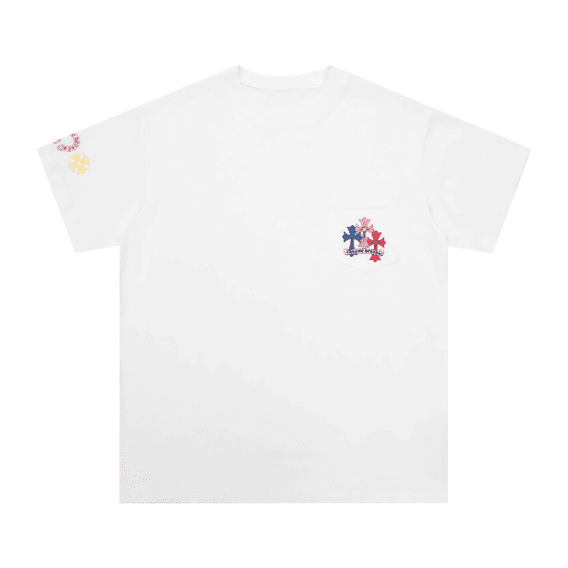 Playera Chrome Hearts Cross Colour Blanca
