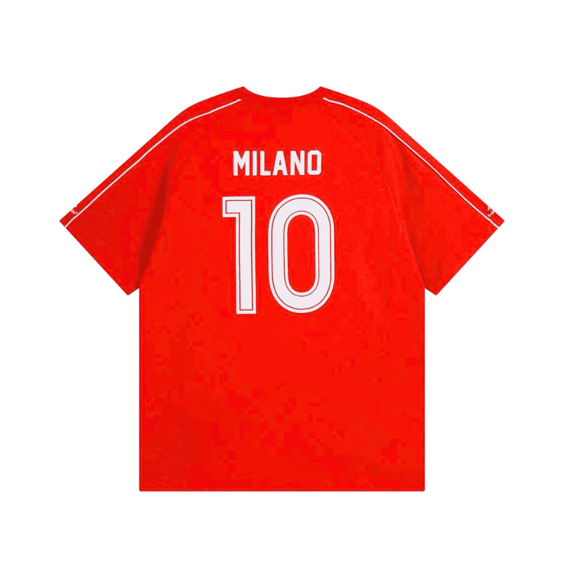 Playera Balenciaga Milaño #10 Soccer Jersey Oversized Red