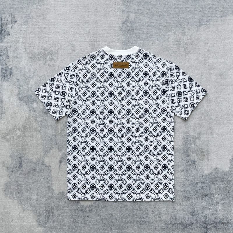 Playera Louis Vuitton Monogram White Deep Black