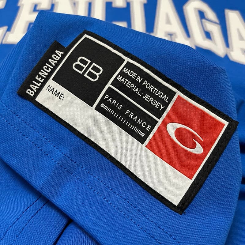Playera Balenciaga Basketball Series Azul