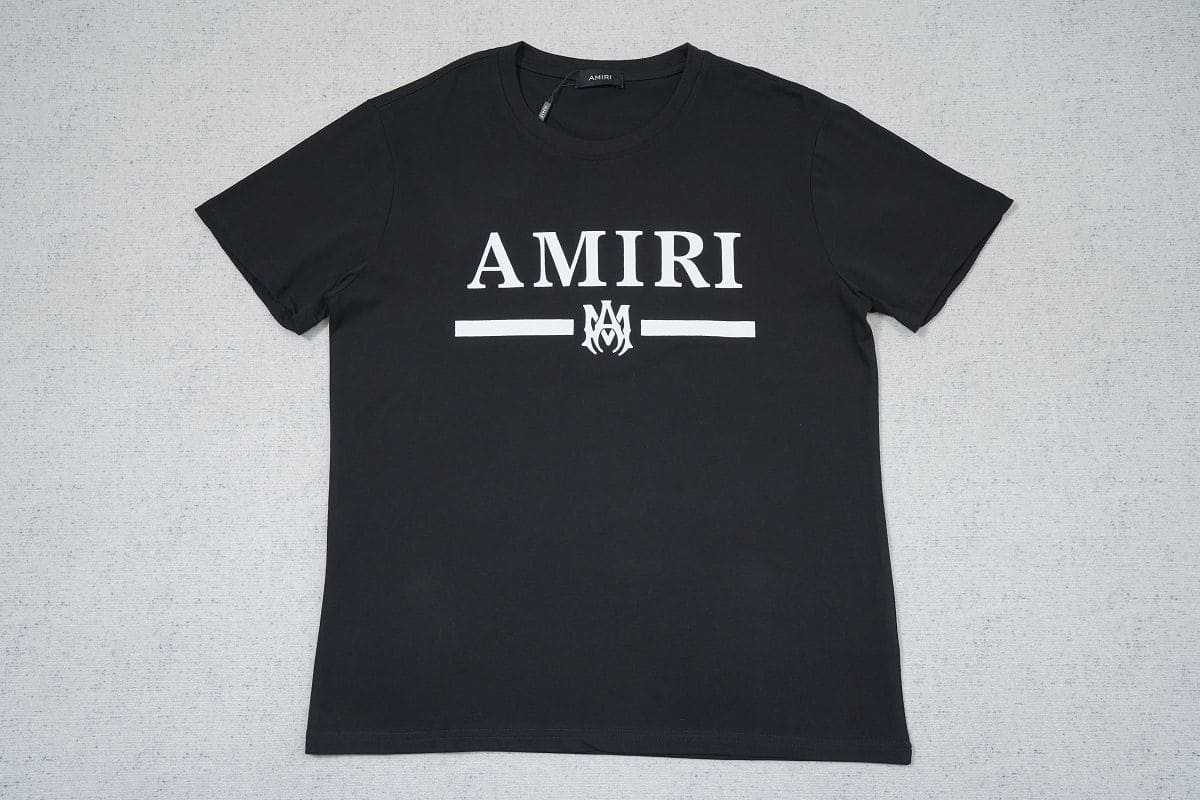 Playera Amiri Bar Logo Black