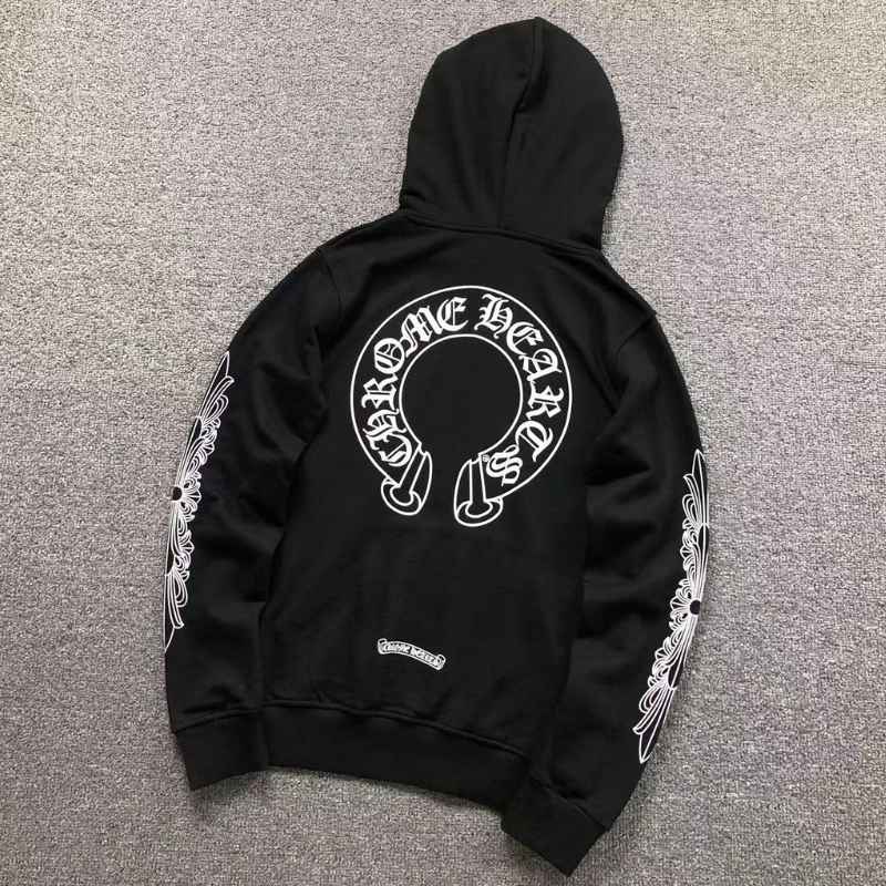 Moletom Chrome Hearts Horseshoe Floral Negro
