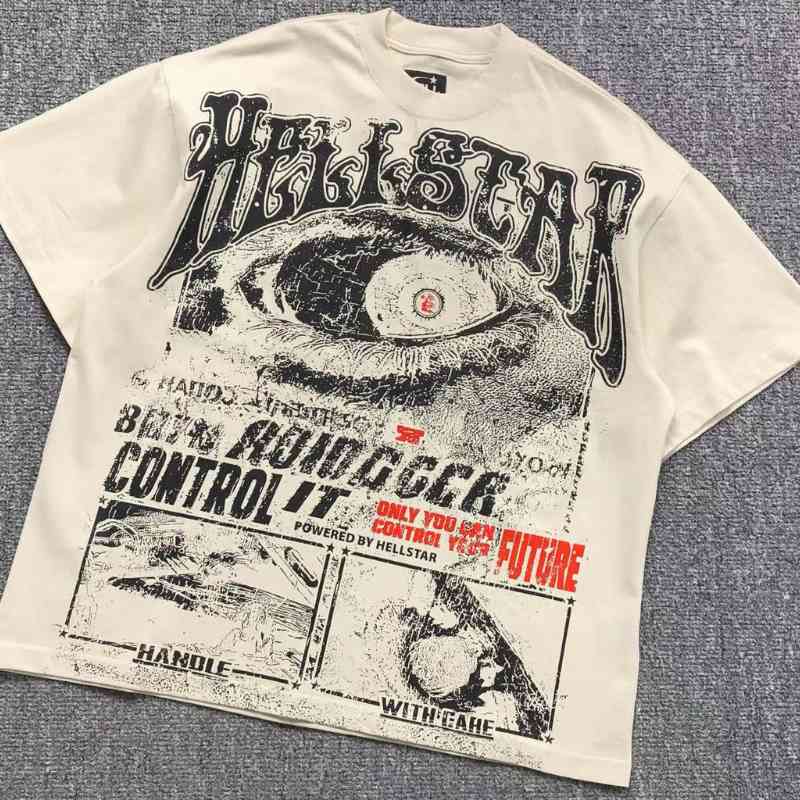 Playera Hellstar Crewneck Vintage Cream