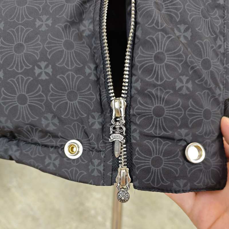 Chamarra Chrome Hearts Monogram Print Puffer Black