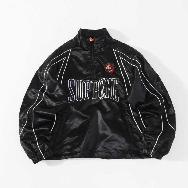 Chamarra Supreme Satin Piping Pullover Black