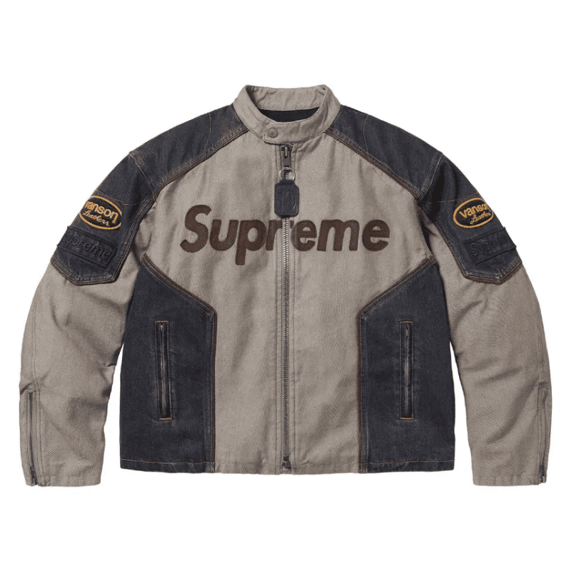 Chamarra Supreme x Vanson Leathers Cordura Denim