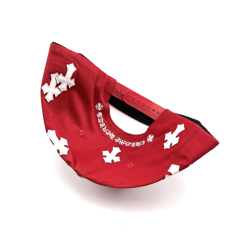 Gorra Chrome Hearts Cross Patch Rojo