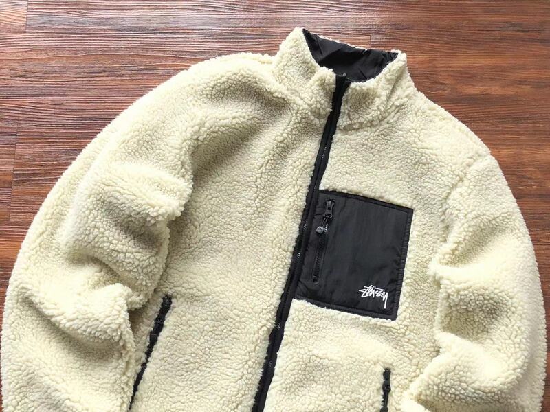 Chamarra Stussy 8 Ball Sherpa Dupla Face