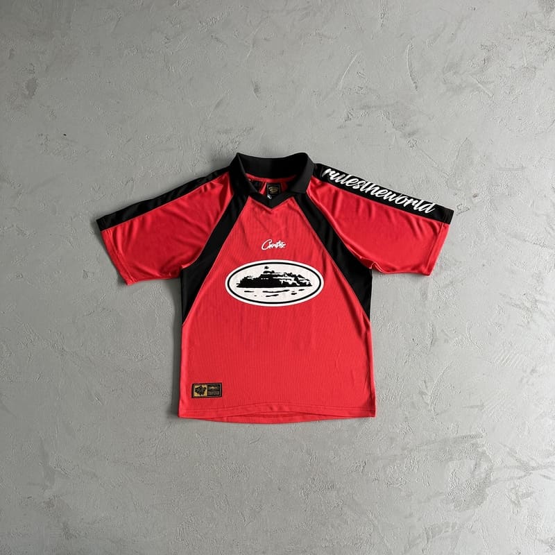Playera Corteiz Alcatraz Football Vermelha