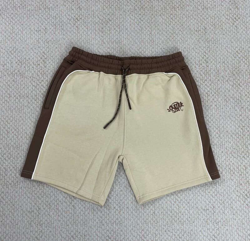Conjunto Synaworld Pipe Hoodie & Shorts Beige