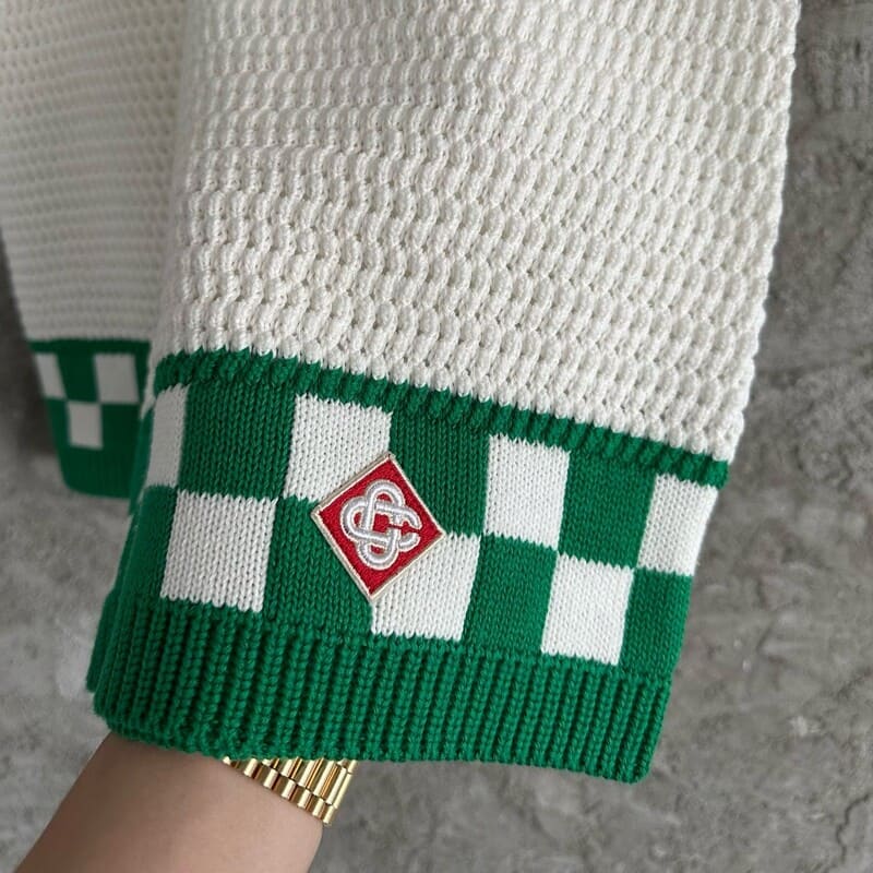 Conjunto Casablanca Crochê Blanco/Verde