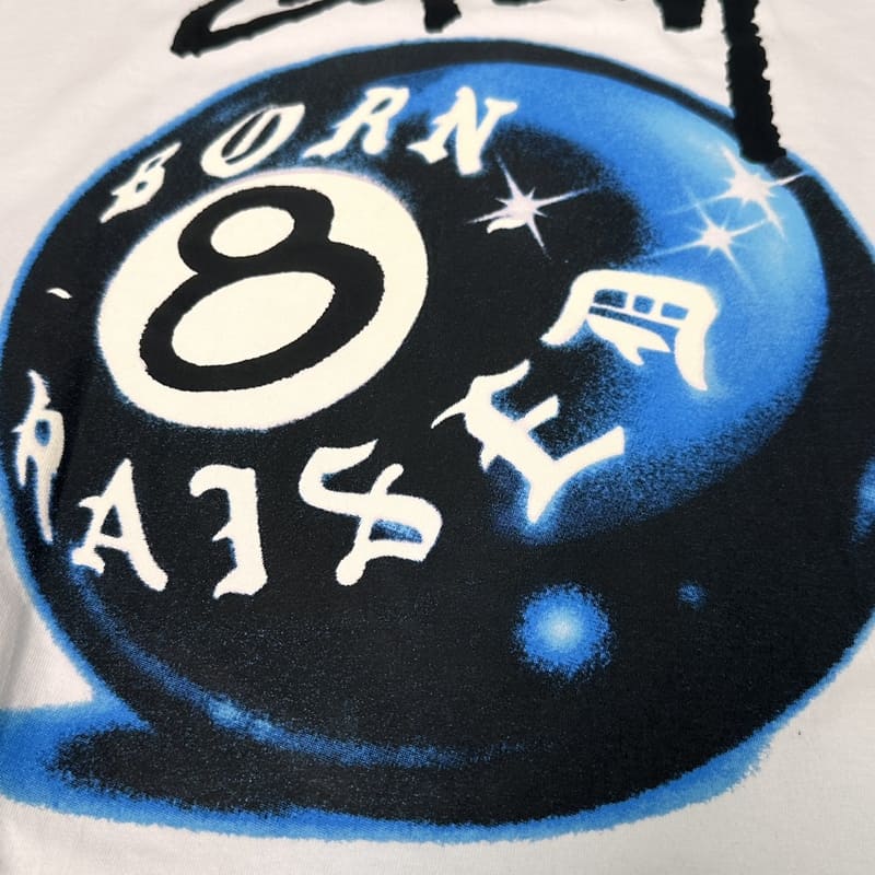 Playera Stussy x Born X Raised 8 Ball