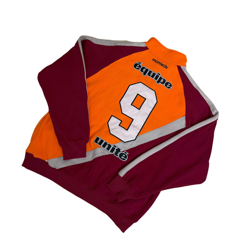 Conjunto Supreme Equipe Half Zip Naranja