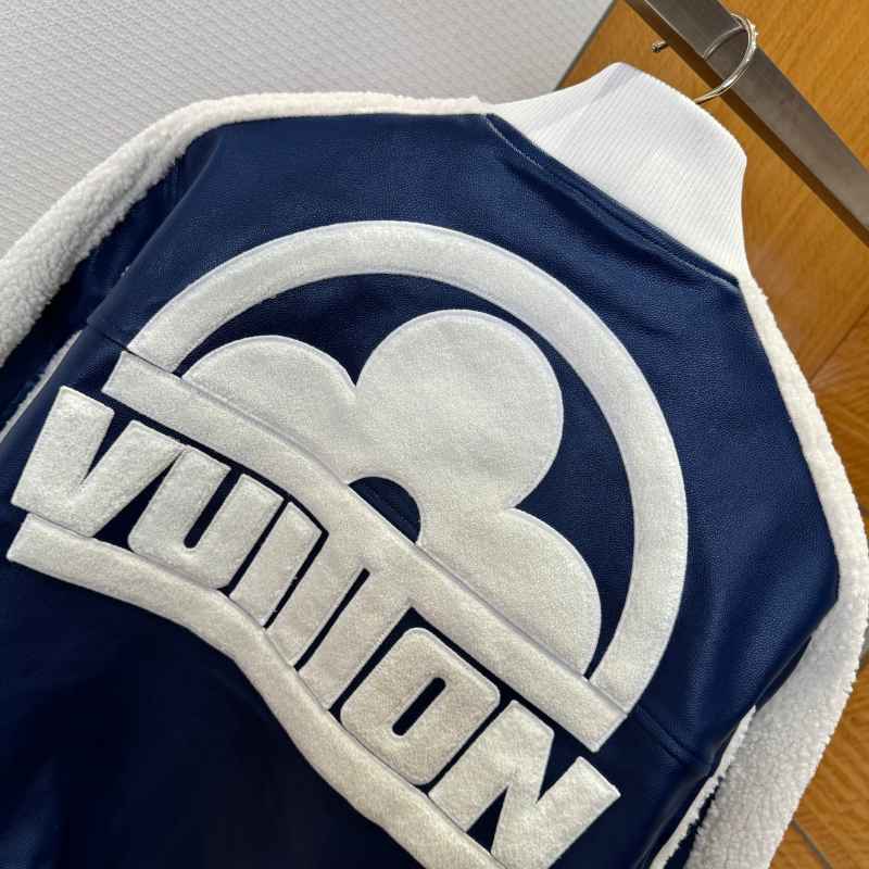 Chamarra Louis Vuitton Leather Mix Teddy
