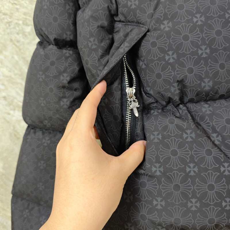 Chamarra Chrome Hearts Monogram Print Puffer Black