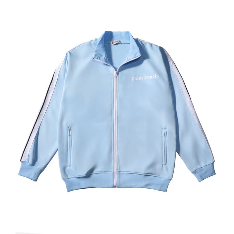 Chamarra Palm Angels Logo Blue