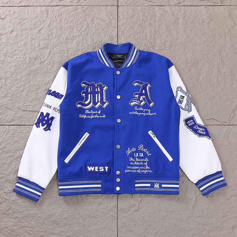 Chamarra Amiri MA Dream Team Varsity Azul