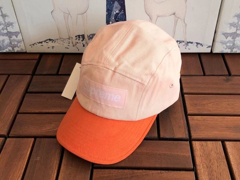 Gorra Supreme Washed Chino Twill Camp Salmon Colour