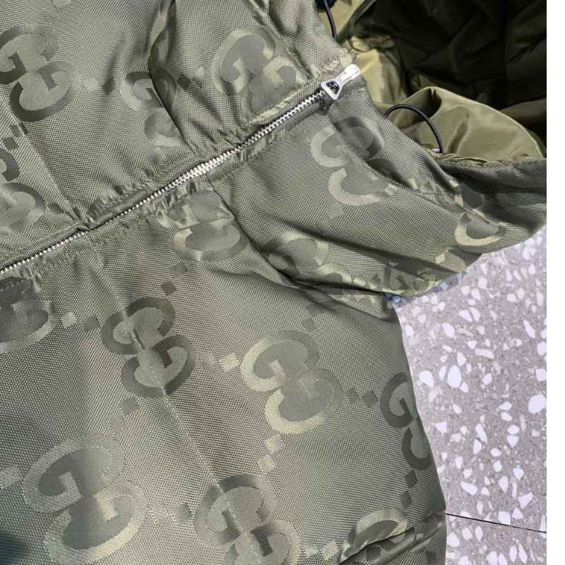 Chamarra Gucci GG Canvas Jumbo Puffer Verde