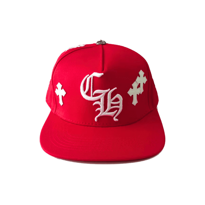 Gorra Chrome Hearts Cross Patch Rojo