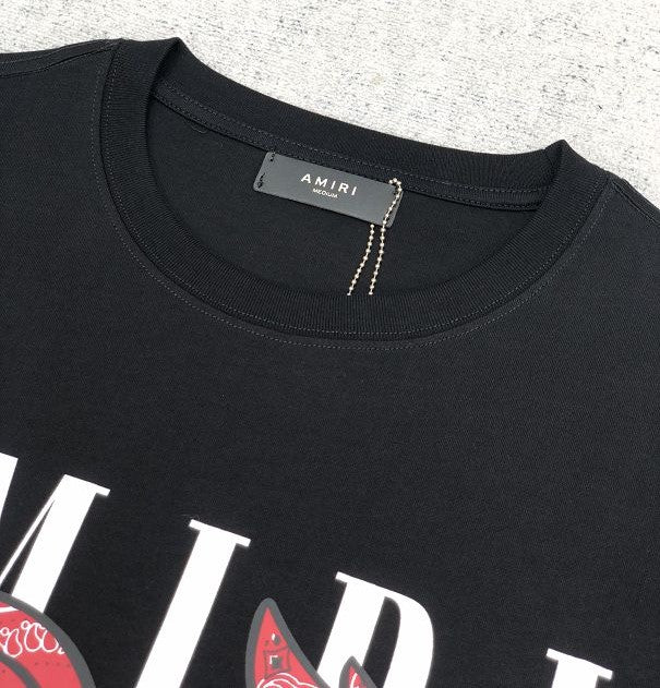 Playera Amiri Rabbit Logo Black