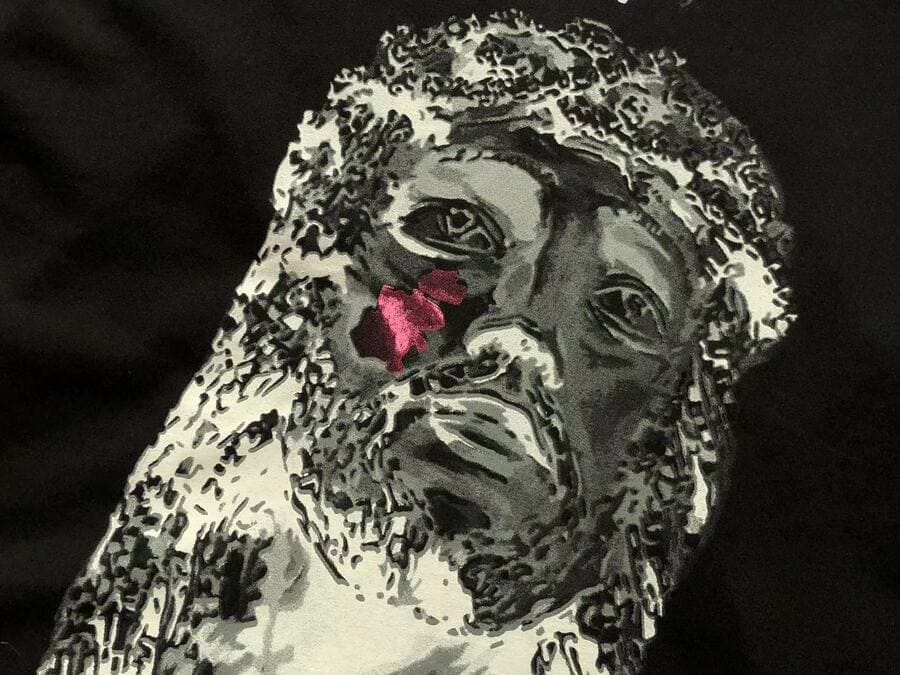 Playera Vlone Yams Day Jesus Piece Black