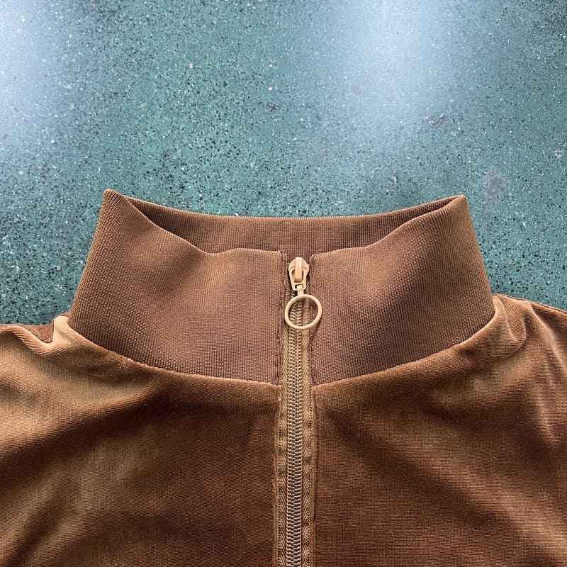 Conjunto Corteiz Veludo Café