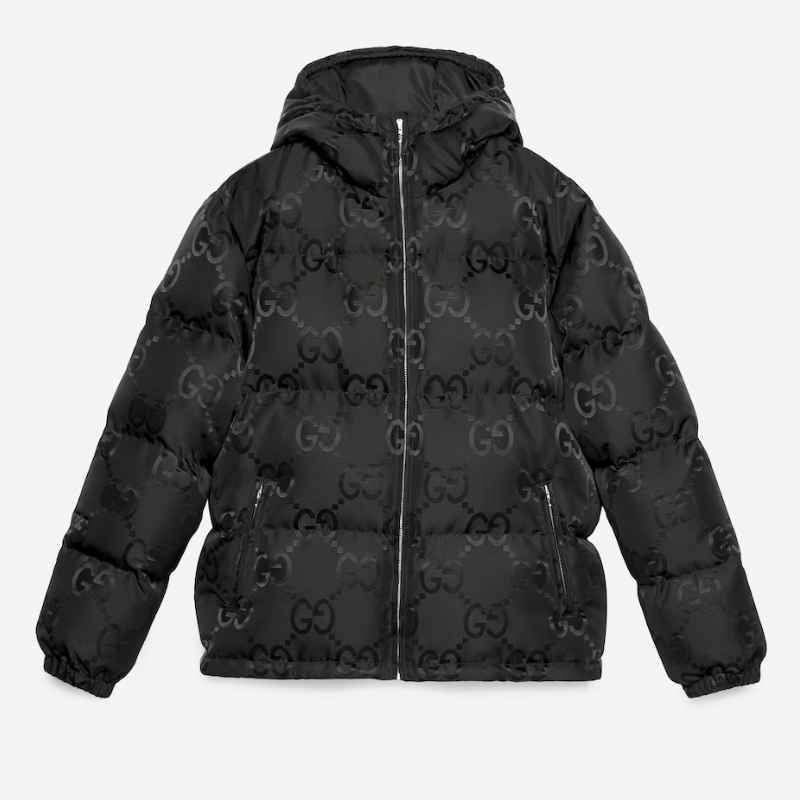 Chamarra Gucci GG Canvas Jumbo Puffer Preta