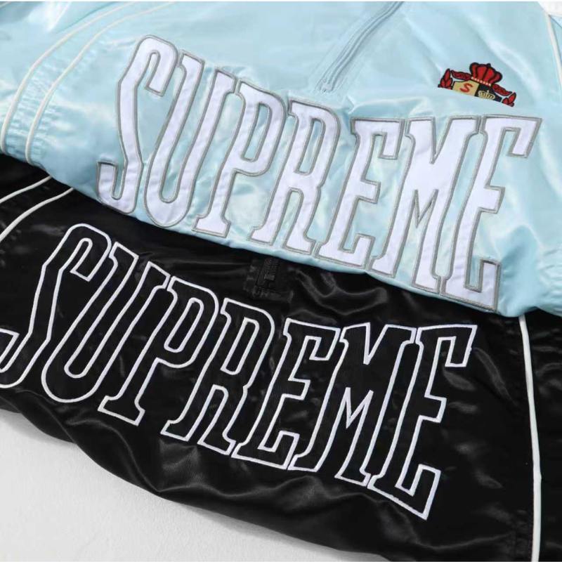 Chamarra Supreme Satin Piping Pullover Black