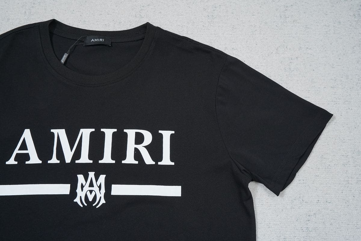Playera Amiri Bar Logo Black