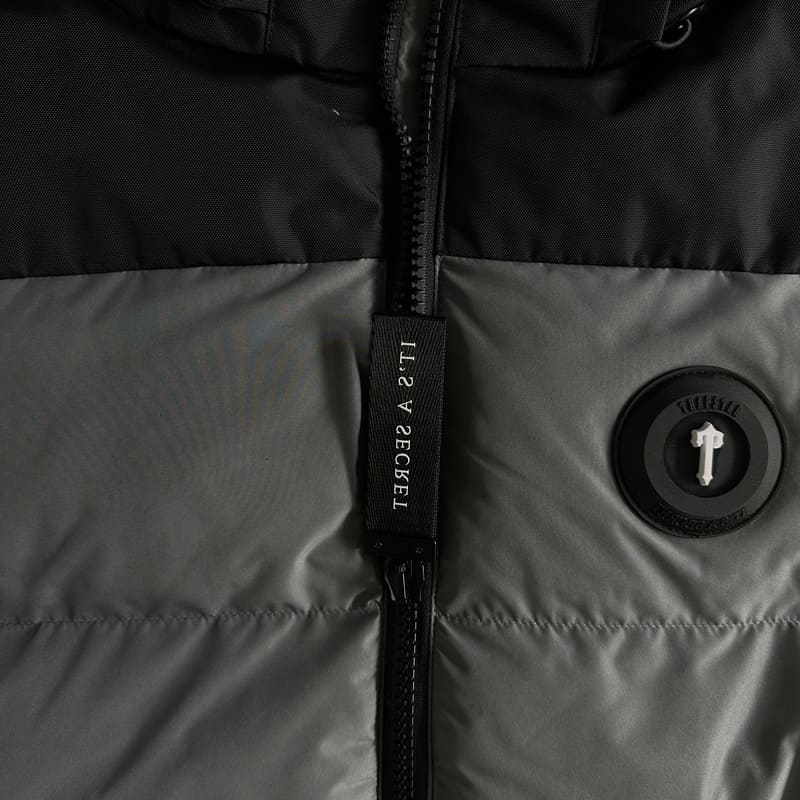 Chamarra Trapstar Decoded Puffer Black/Grey