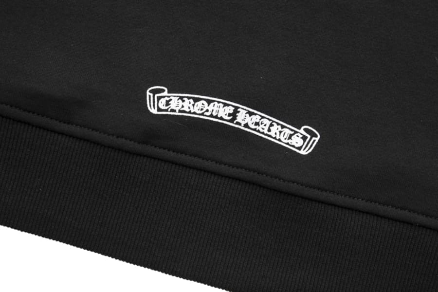 Moletom Chrome Hearts Horseshoe Floral Negro