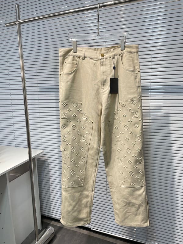 Pantalón Louis Vuitton Monogram Workwear Carpenter Cream