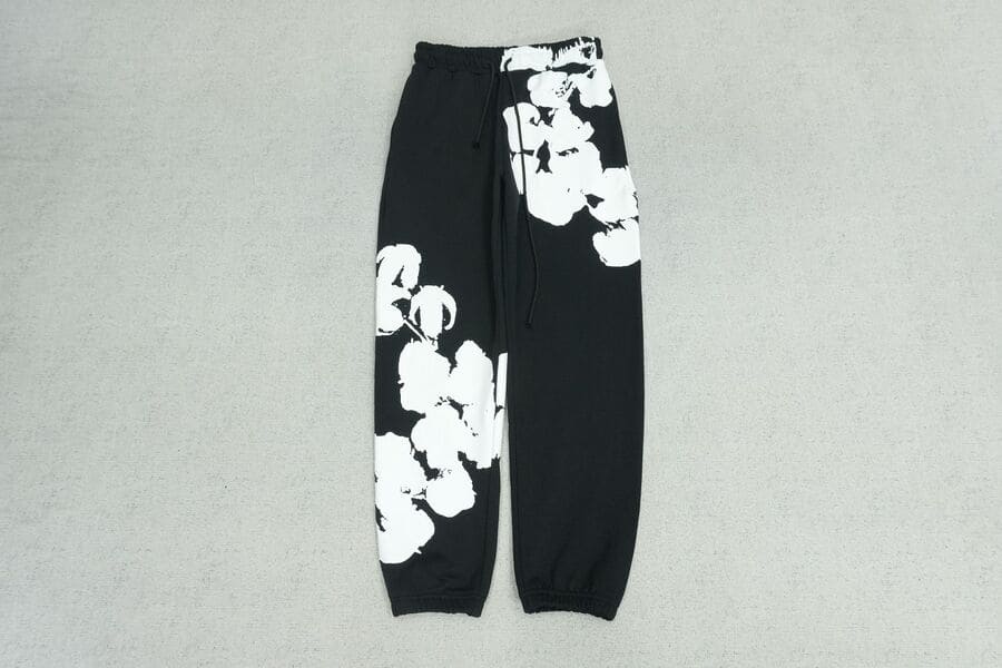 Pantalón Denim Tears Big Cotton Wreath Black