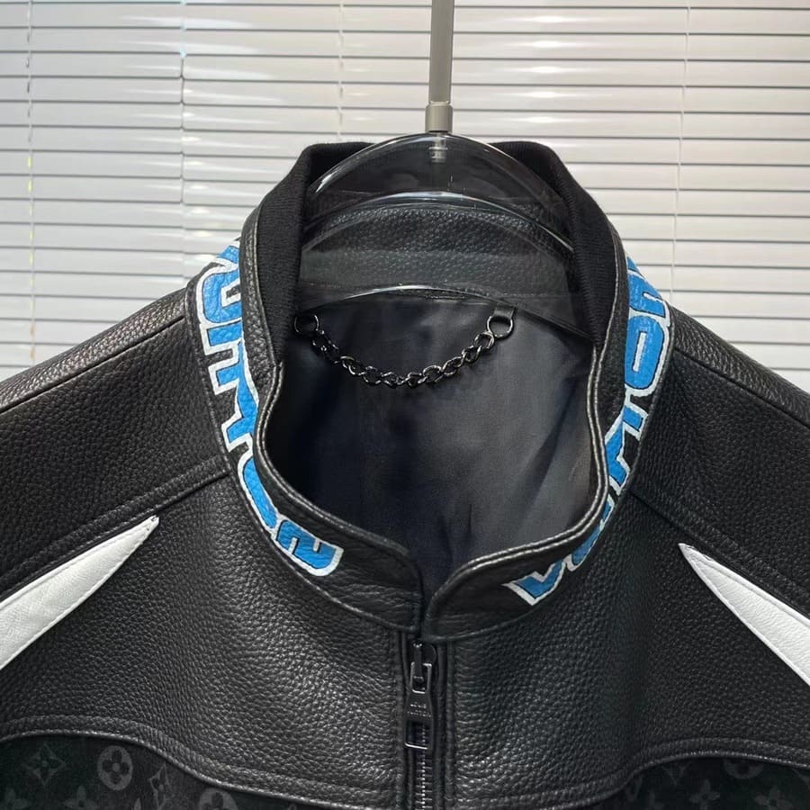 Chamarra Piel Louis Vuitton Leather Mix Biker
