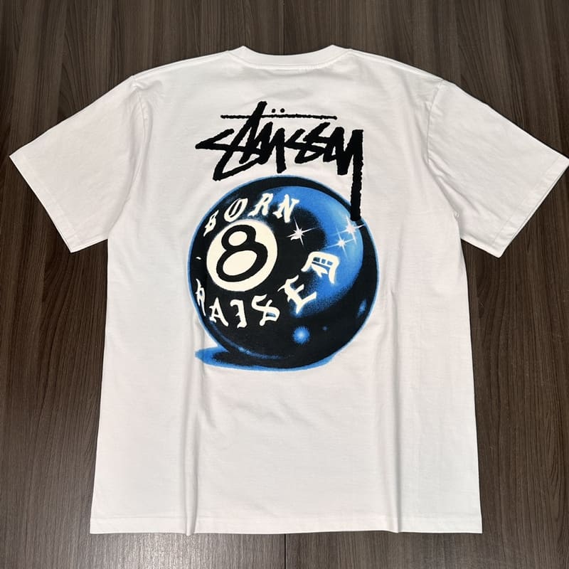 Playera Stussy x Born X Raised 8 Ball